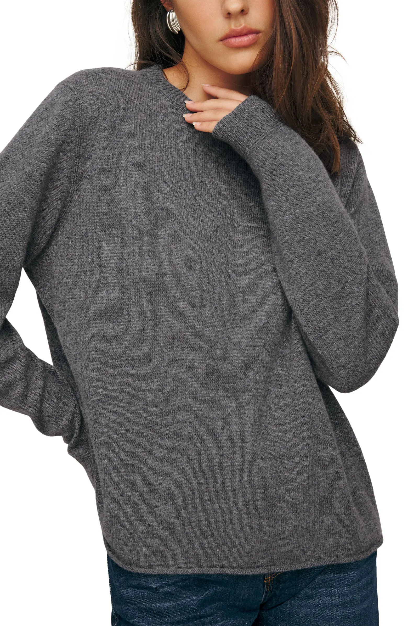 Oversize Cashmere & Wool Sweater | Nordstrom