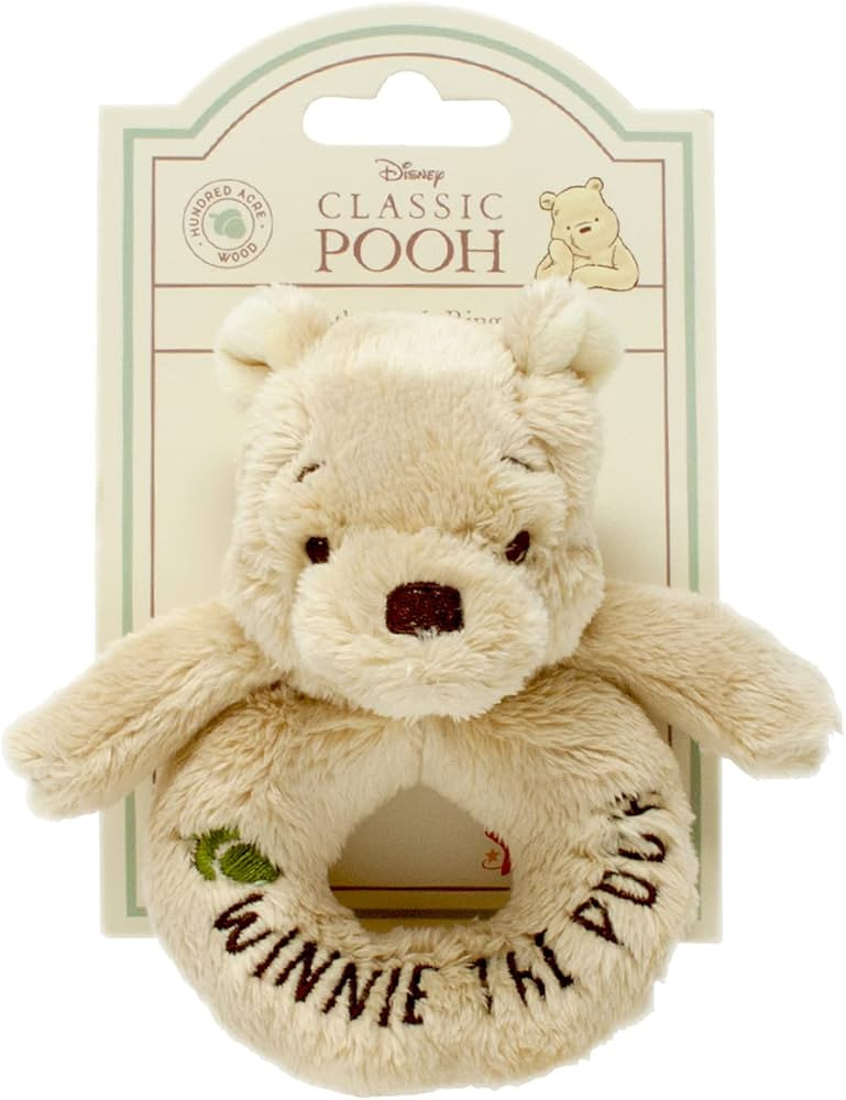 Official Disney Winnie The Pooh Rattle - Soft Pooh Bear Baby Toy by Rainbow Designs | Amazon (UK)