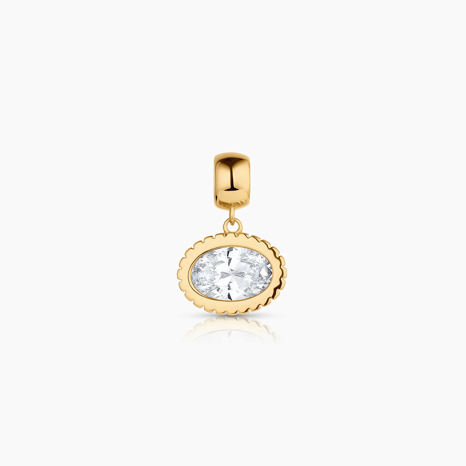 Nova Oval Cubic Zirconia Bail | Thatch