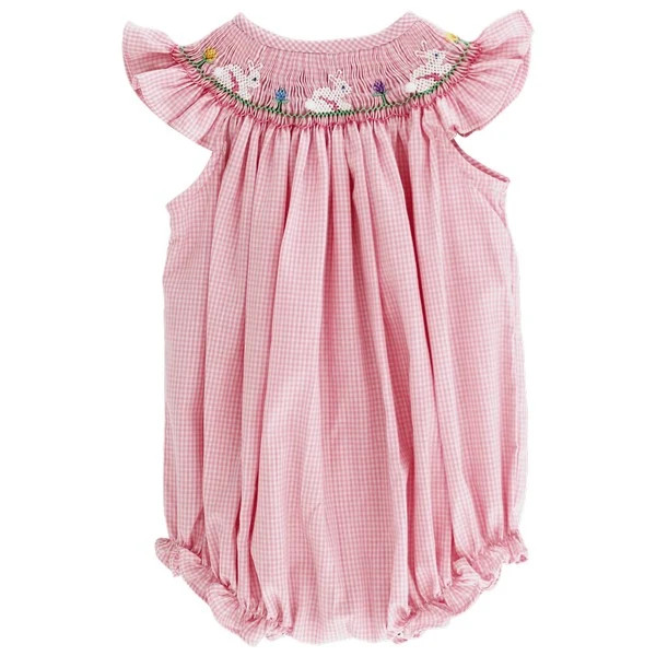 Smocked Bunnies - Bishop Romper | The Bailey Boys
