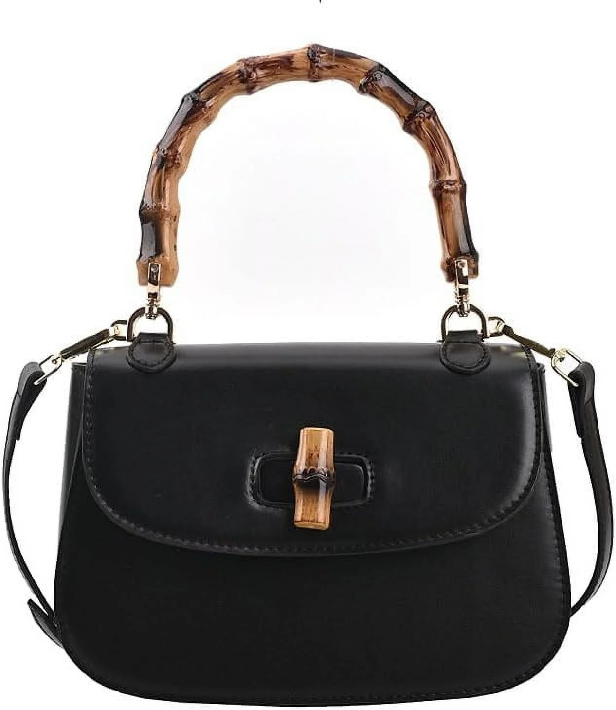 NANAHuang Women Handbag Tote Bag Bamboo Handle Fashion Satchel Elegant Crossbody Purse Artificial... | Walmart (US)