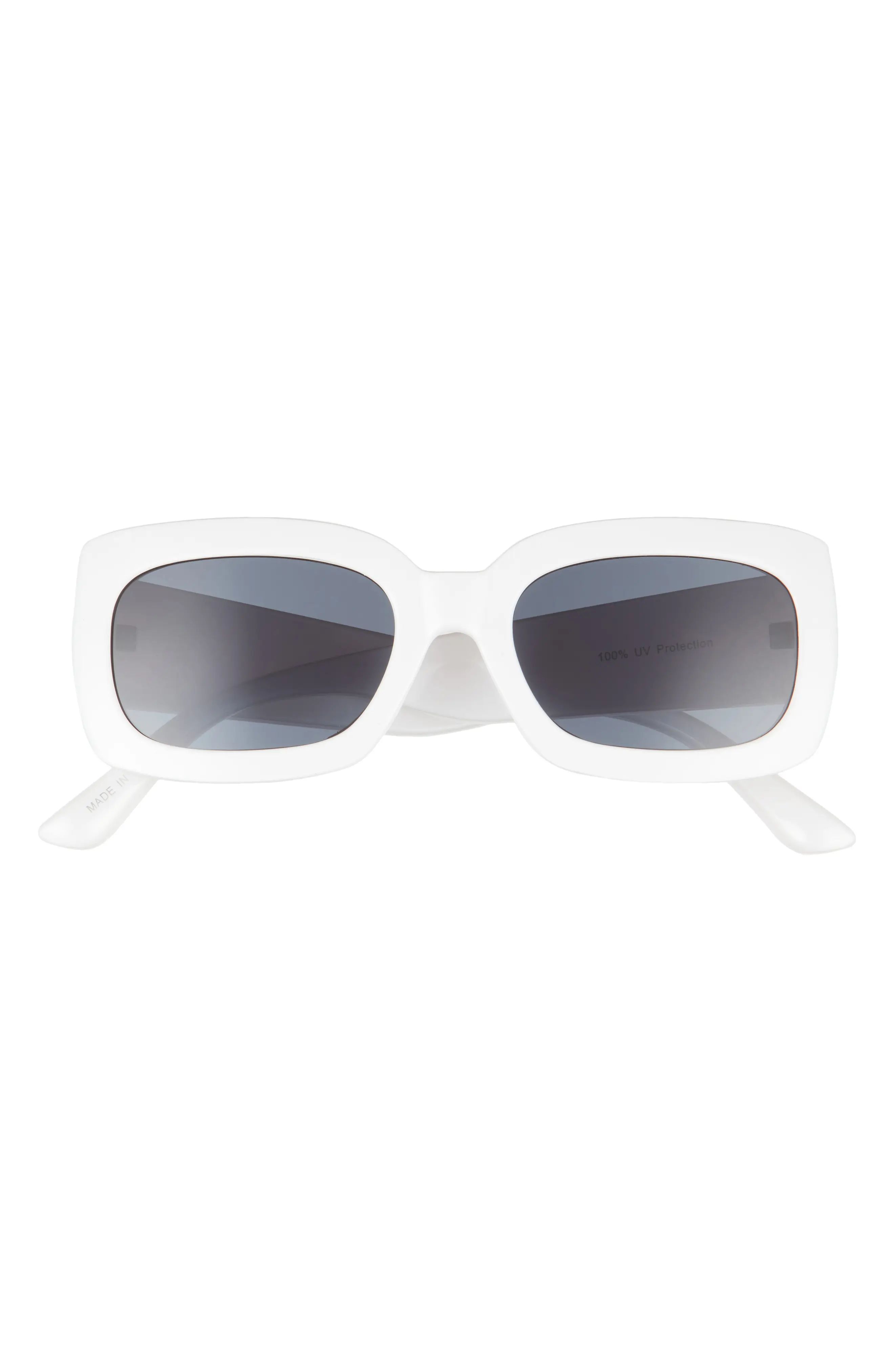 Women's Bp. Rectangular Sunglasses - White | Nordstrom