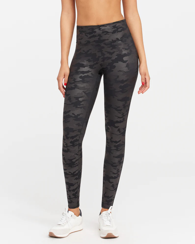 Faux Leather Camo Leggings | Spanx