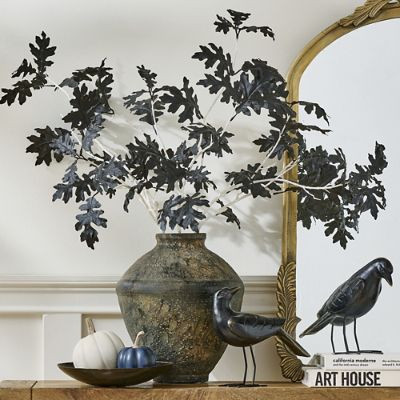 Midnight Leaf Stem, Set of Three | Grandin Road