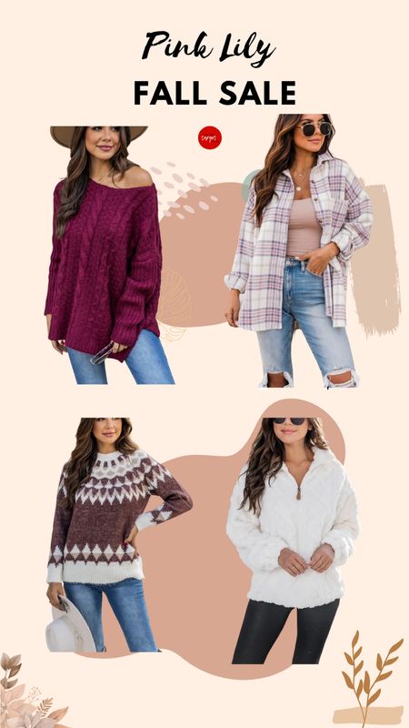 Pink Lily Winter Fashion Sales Under $40, Outfit Ideas , Cozy Sweaters & Plaid Shackets #pinklily #pinklilyfashion #pinklilysweaters #outfitideas #holidaylooks #pinklilystyle #fallfashion #winterstyle

#LTKsalealert #LTKstyletip #LTKHoliday