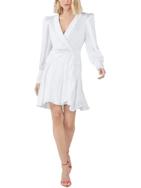 Womens Faux Wrap Mini Cocktail and Party Dress | Shop Simon