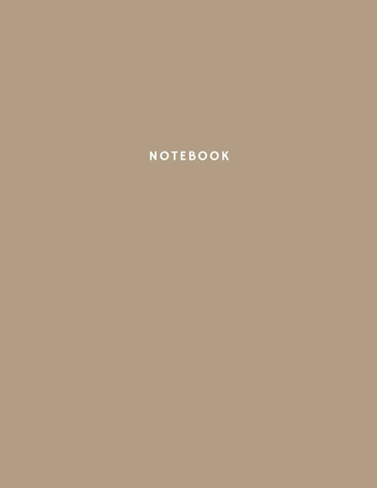 Notebook: Classic Beige Notebook: 8.5"x11" 150 Pages Notebook, 150 Pages 8.5"x11" Journal, Colleg... | Amazon (US)