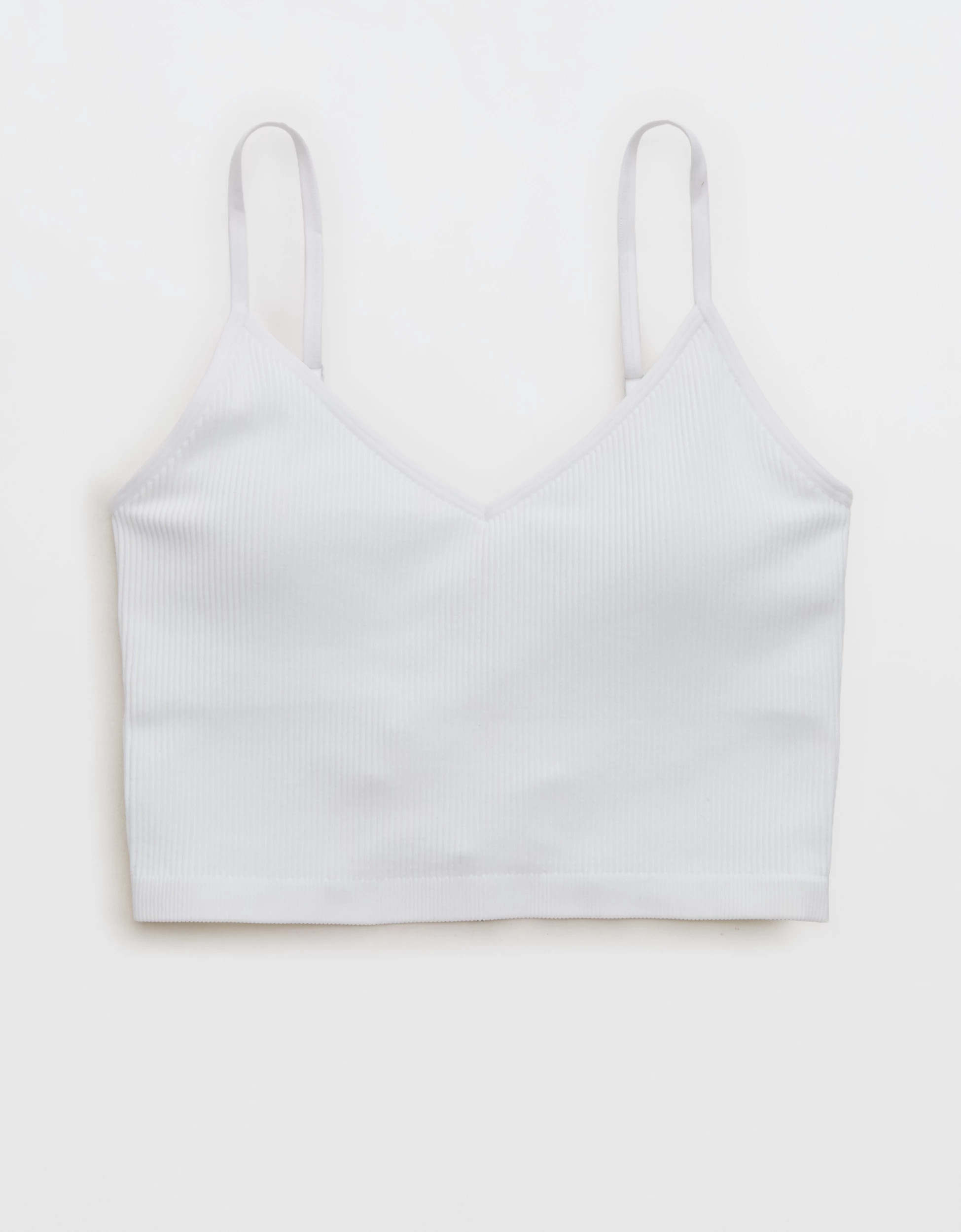 Superchill Seamless Rib Padded Bra Top | Aerie