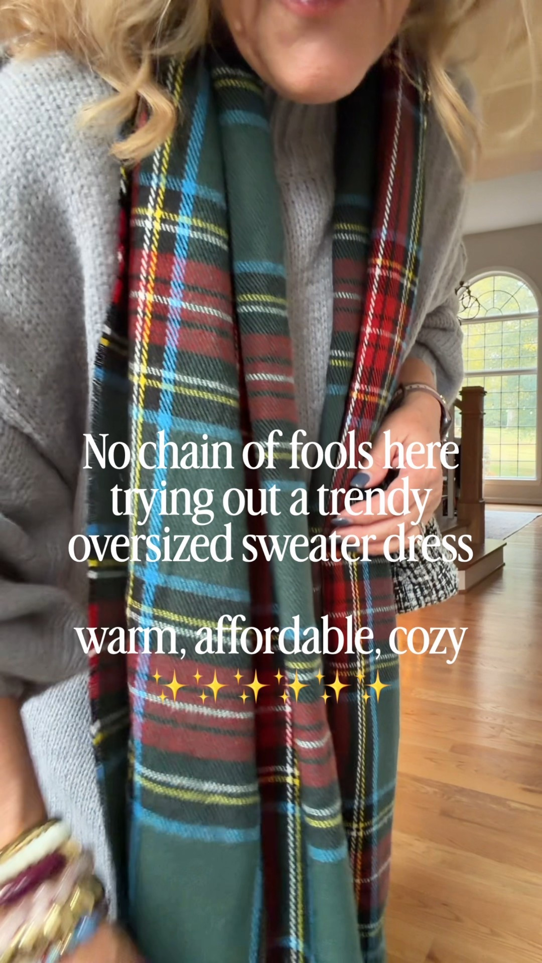 Dresses oversized. But I think with a cute scarf it works! I’m in a small. 

Super comfy! Great for cold days when you want or need to wear a dress. There’s a coffee color too that’s real pretty. 

Linking several tall boots options. A classic every closet needs. 

30% off NR bracelet stack! Code NANETTE30

Oh and I found the perfect tweed bag to wear with it. Better than mine! 

#LTKOver40 #LTKHoliday #LTKFindsUnder50