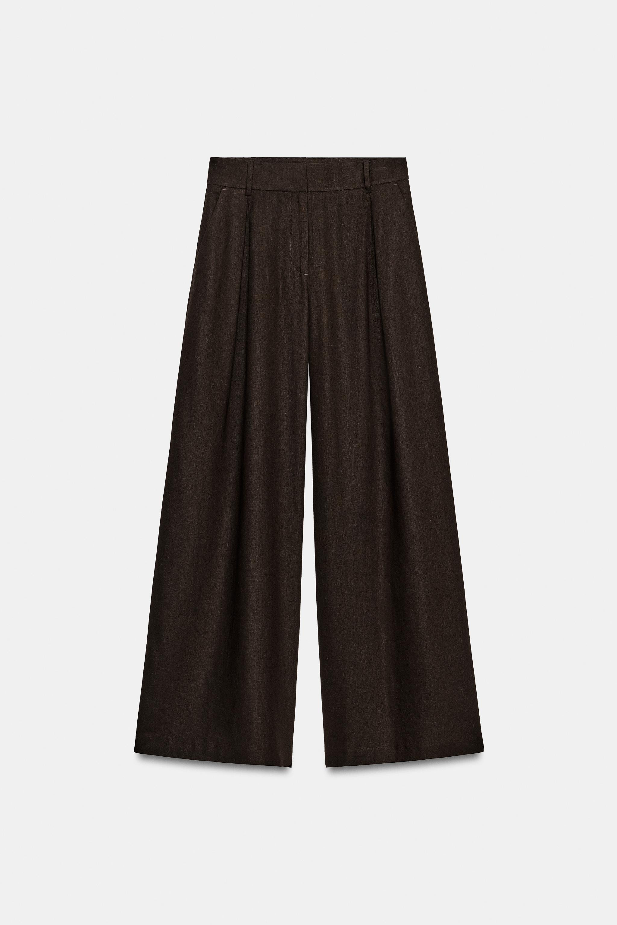 WIDE LEG LINEN PANTS | Zara Canada