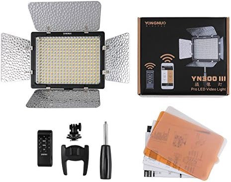 YONGNUO YN300 III YN-300 III LED Camera Video Light with Adjustable Color Temperature 3200K-5500K... | Amazon (US)