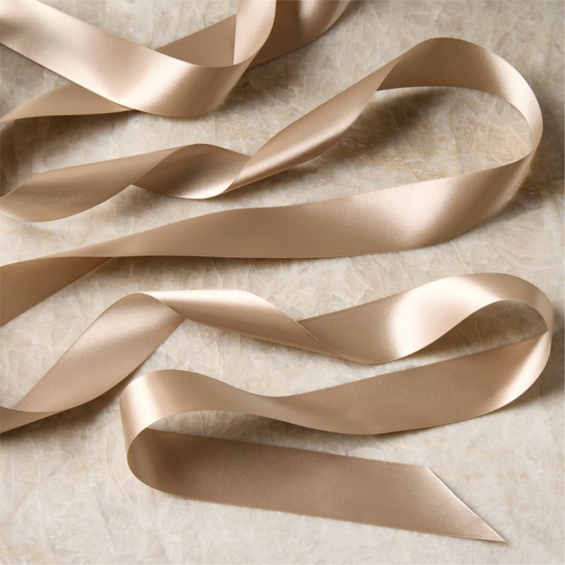 Champagne Gold Holiday Ribbon + Reviews | CB2 | CB2