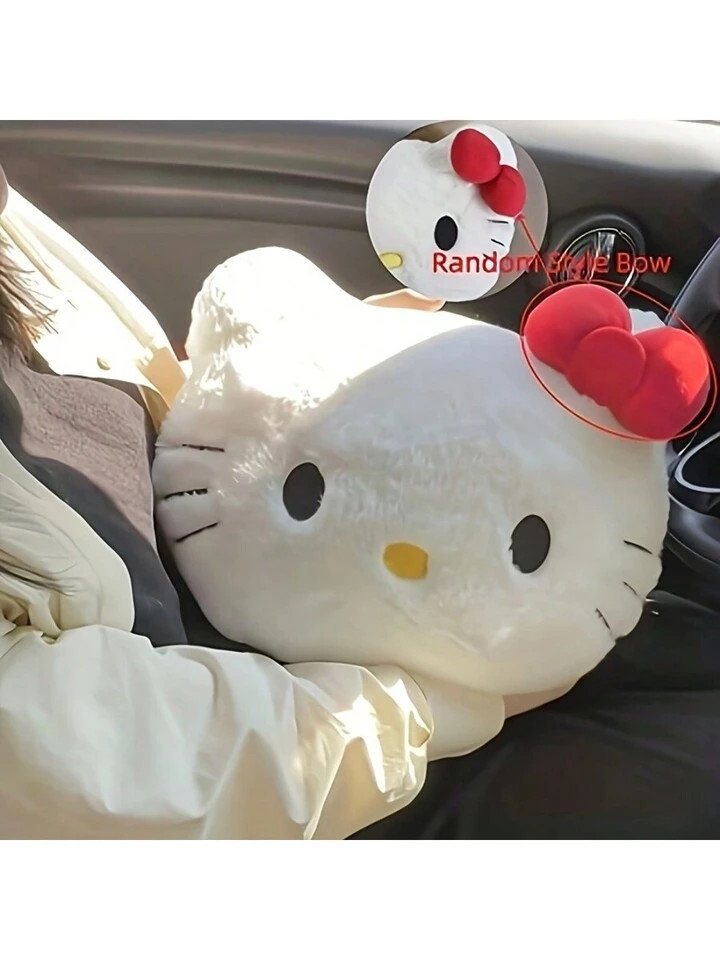 Sanrio 1 Peça Almofada De Cabeceira De Sofá Fofa Da Hello Kitty Sanrio, Almofada De Carro, Almofada De Escritório, Presente De Dia Dos Namorados E Aniversário | SHEIN
