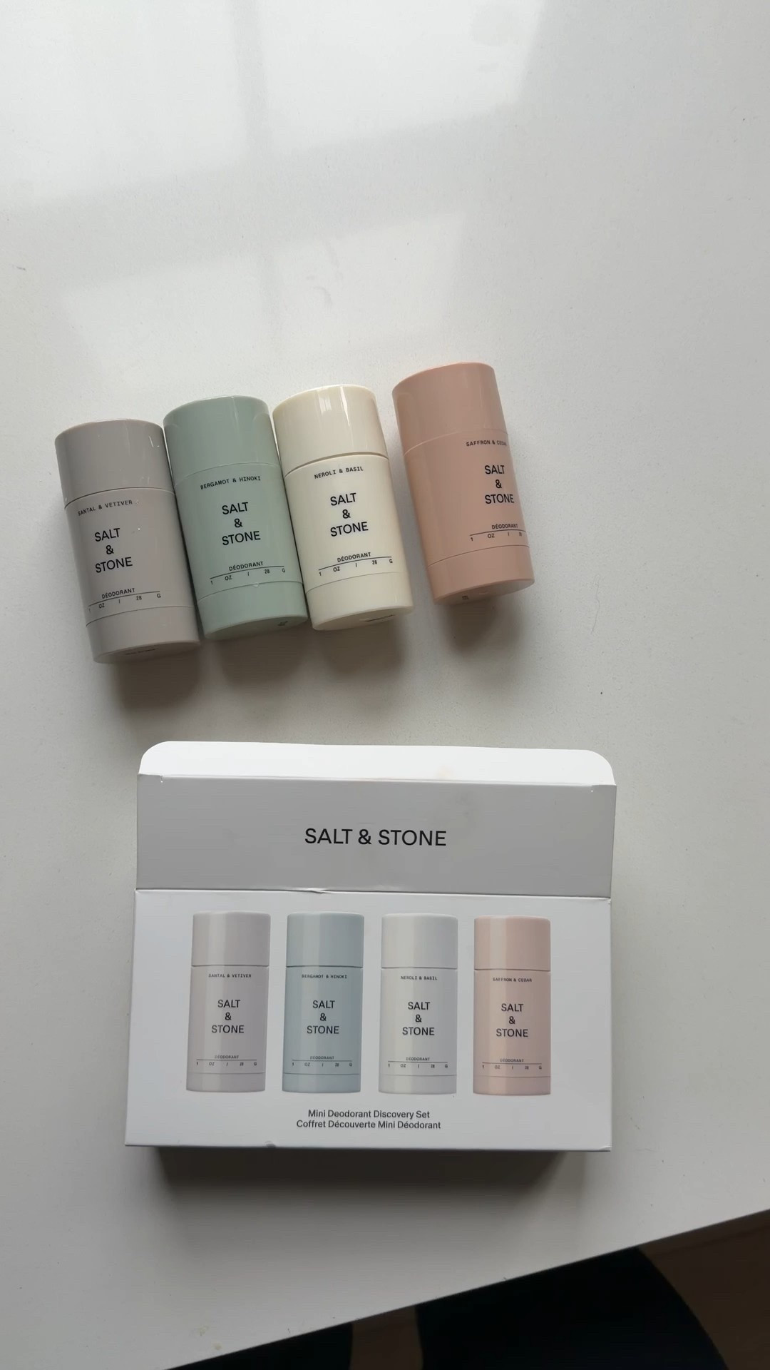 Alright, so my favorite is still the saffron, but I love all of them. The saffron deodorant smells like Baccarat  ￼



@Salt & Stone 

#LTKfitnessgoals #LTKselfcare #LTKActive