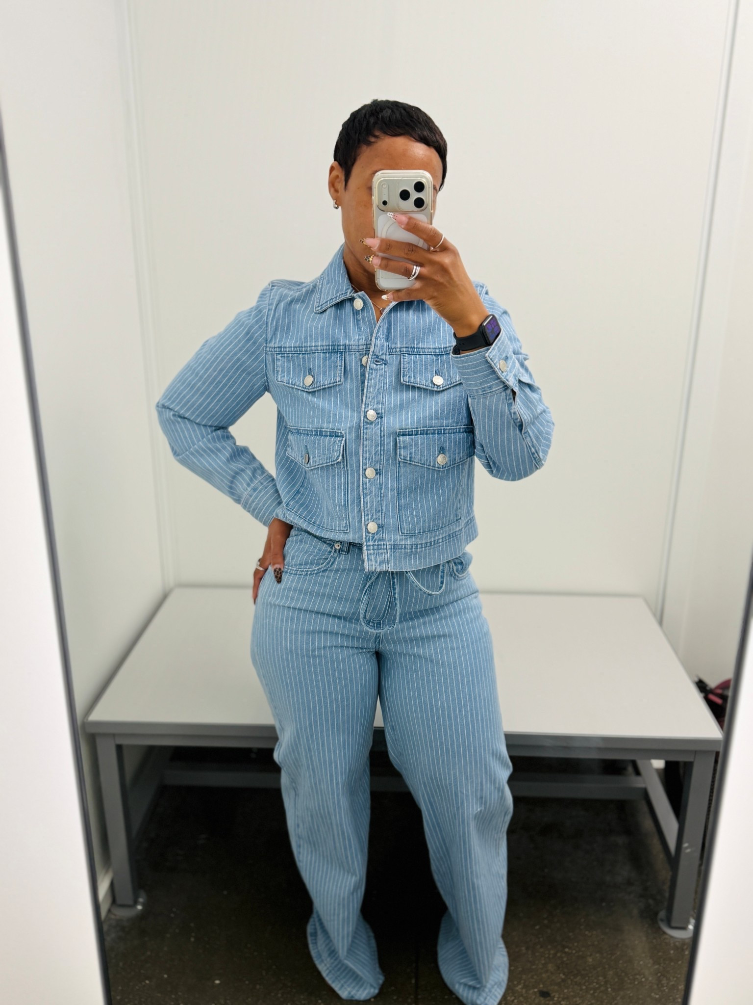 Wearing a size small in the jacket and bottom. Jacket fits perfectly, the bottoms are true to size. A little long but not too long, the cutest spring fit. 

#LTKootd #LTKSeasonal #LTKPetite