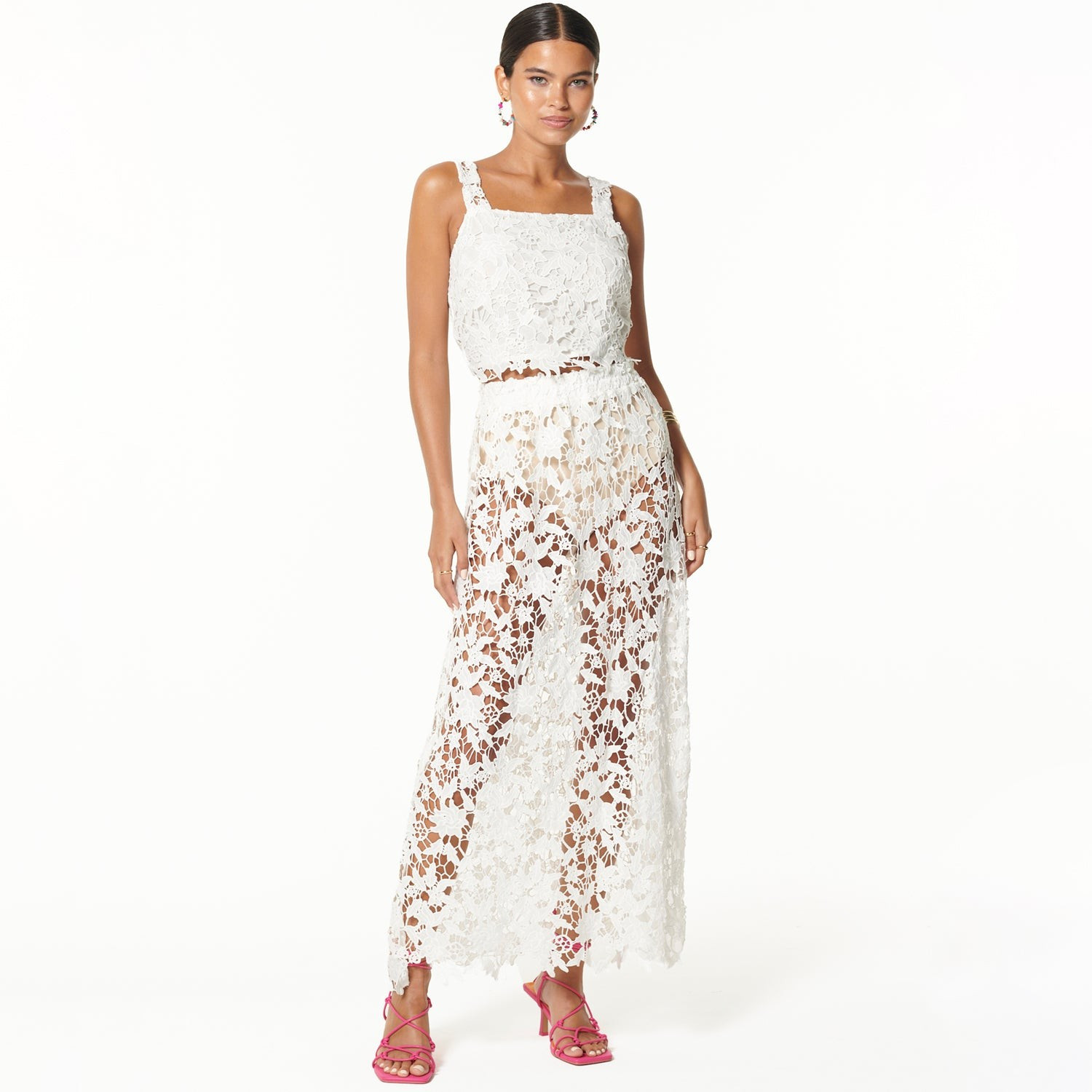 White Lace Maxi Skirt | Never Fully Dressed (UK & IE)