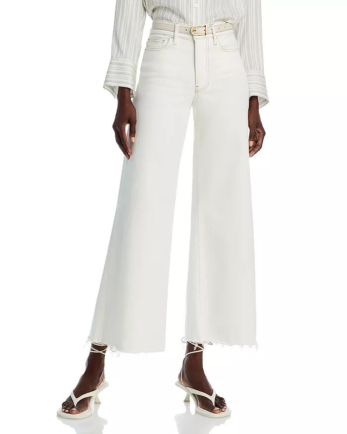 Le Palazzo Raw Wide Leg Jeans in Au Natural | Bloomingdale's (US)