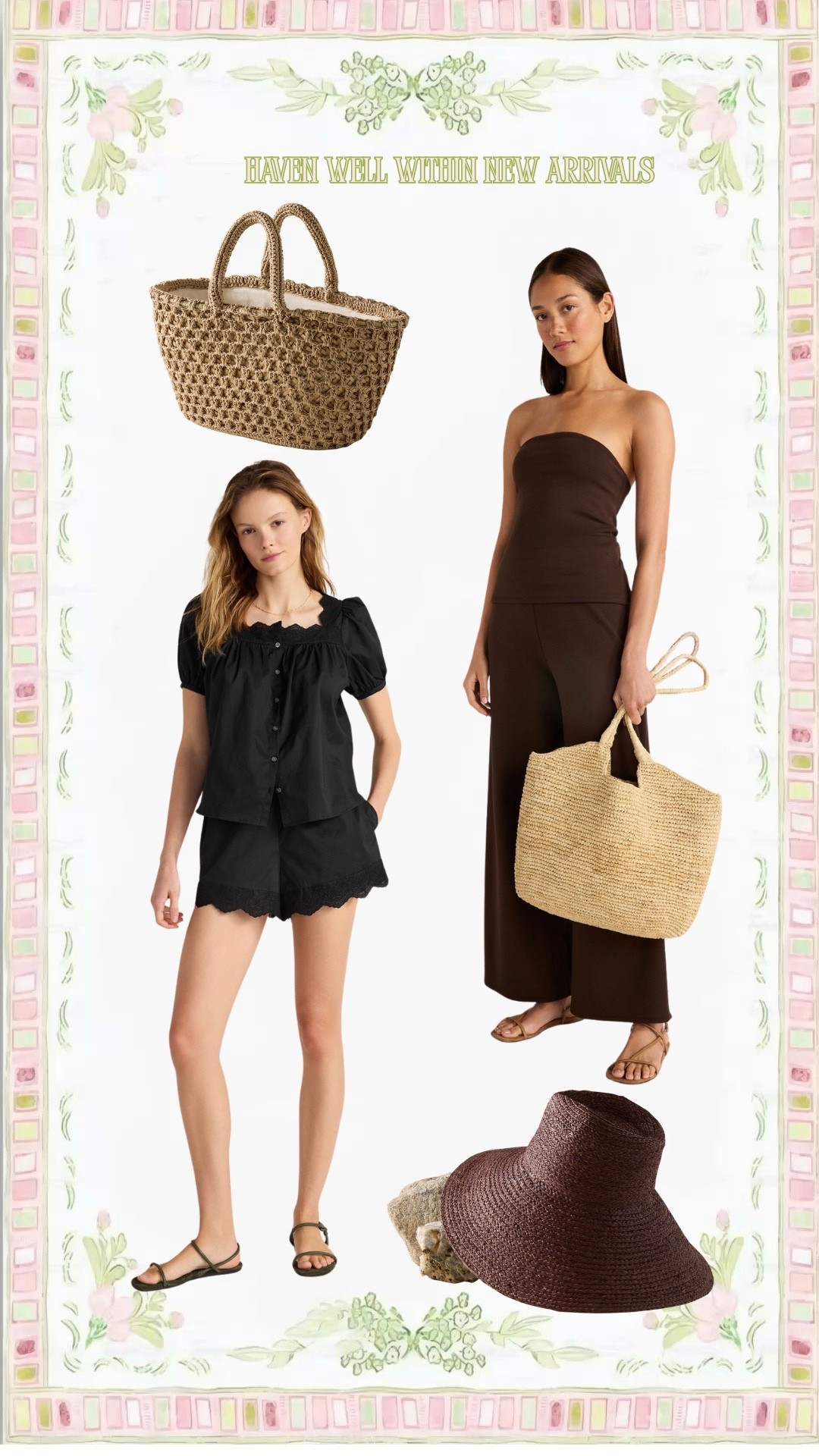 Sometimes a girl just needs to throw on a cute outfit and frolic #springfashion #eyeletshorts #organiccotton #matchingsets