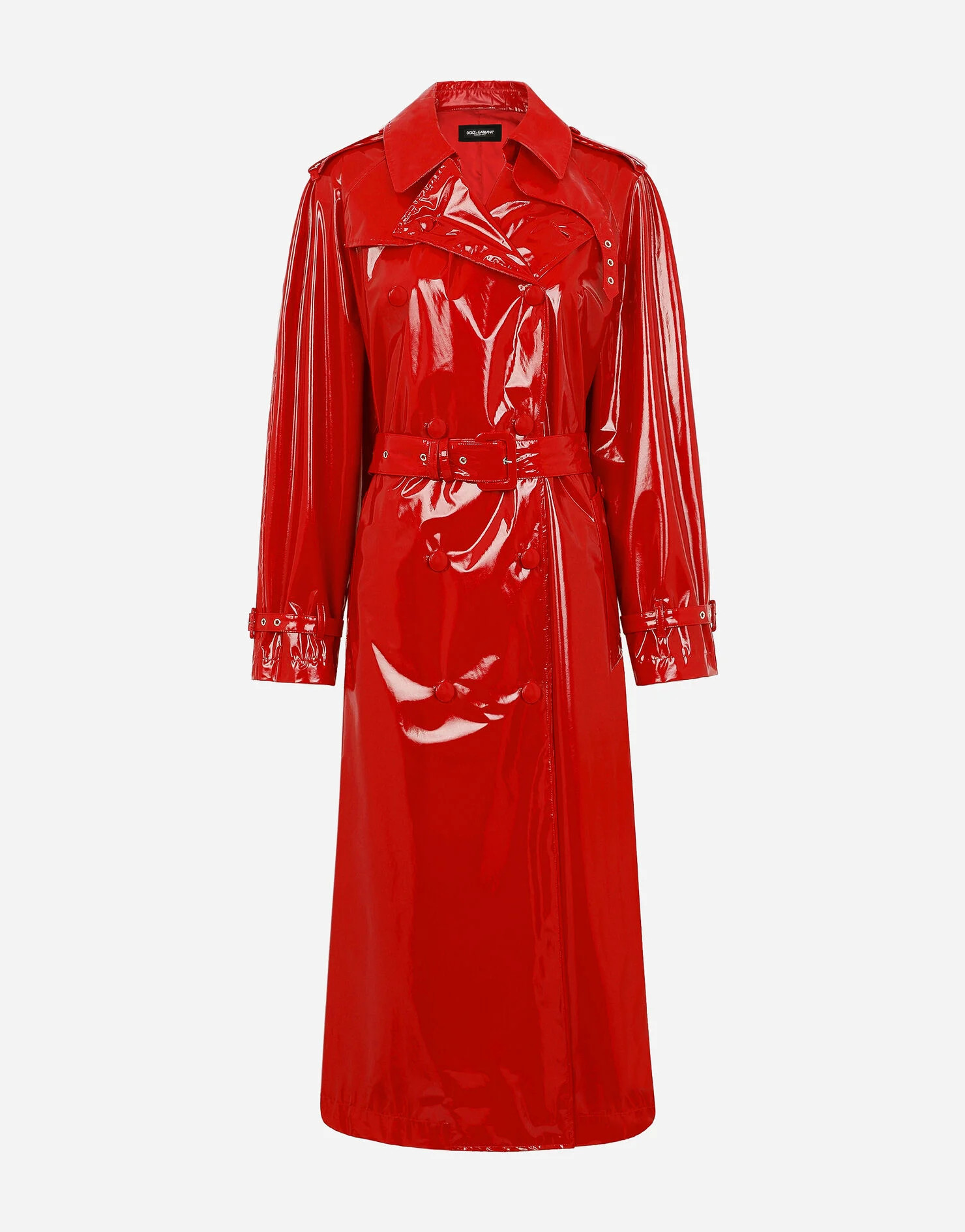 Patent leather trench coat | Dolce & Gabbana US