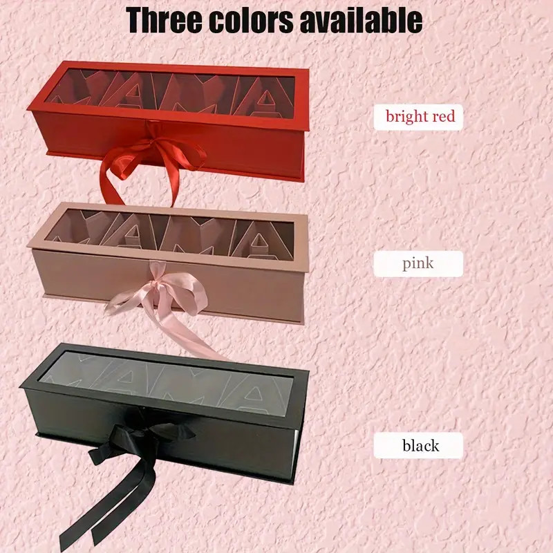 "Mother's Day Floral Gift Box with 'MAMA' Letter Design - Red, Empty Chocolate & Strawberry Packa... | Temu Affiliate Program