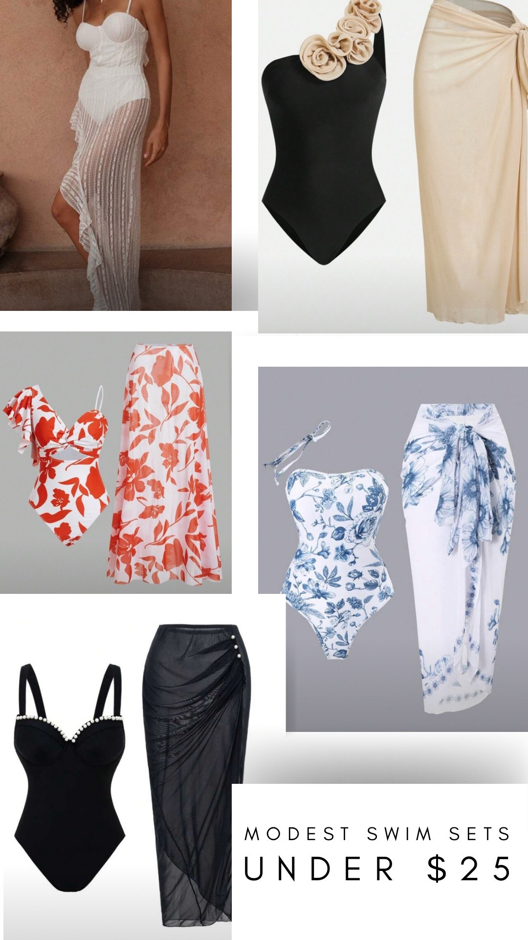 Modest swim sets (including cover up!)

#LTKFindsUnder50 #LTKOver40 #LTKSeasonal