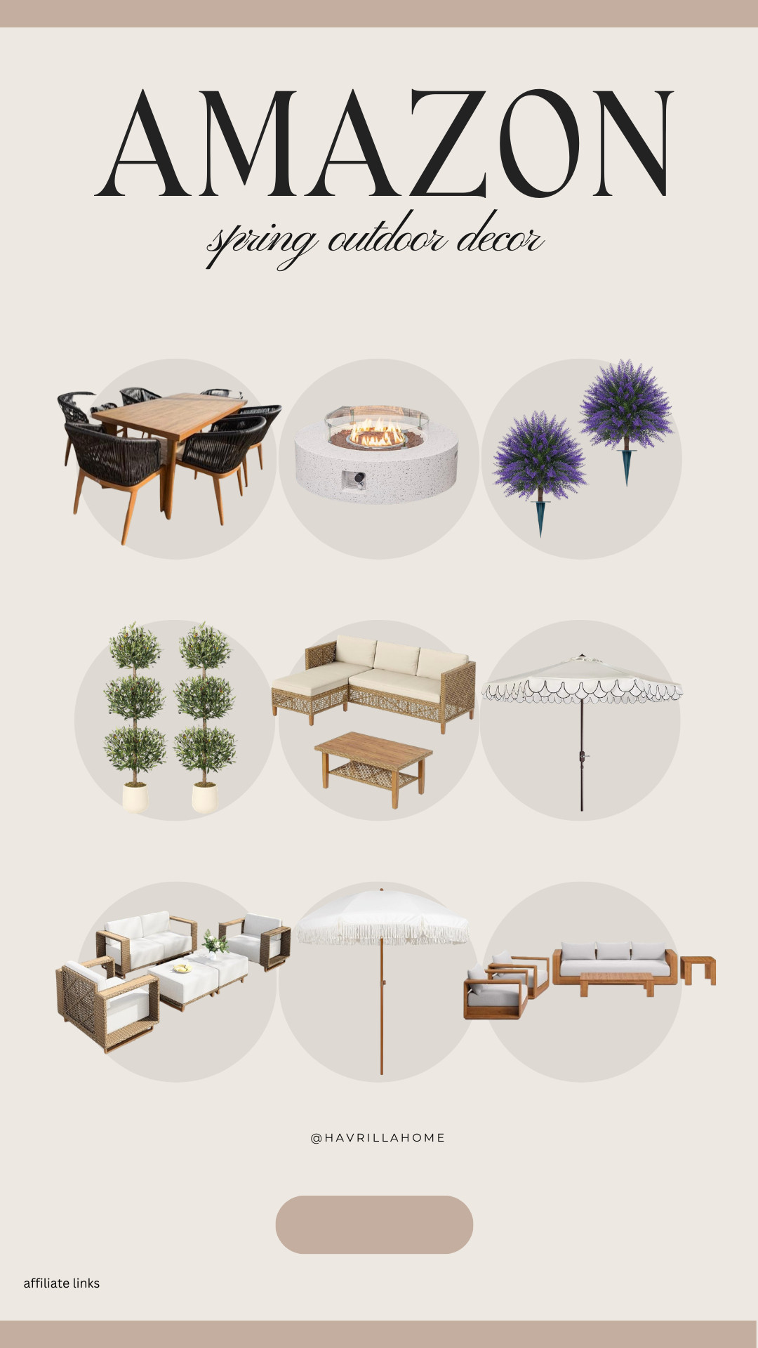 Spring outdoor decor amazon, patio furniture set neutral, outdoor living space ideas cozy, backyard patio inspiration, wicker outdoor furniture set, outdoor sectional neutral tones, patio umbrella aesthetic, outdoor decor ideas spring, affordable patio furniture amazon, modern outdoor lounge setup, backyard entertaining ideas, fire pit table outdoor, outdoor greenery decor pots, spring patio refresh ideas, neutral outdoor styling inspiration 

 

#LTKSeasonal #LTKHome #LTKSaleAlert