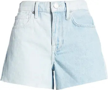 Le Brigette High Waist Raw Edge Denim Shorts | Nordstrom