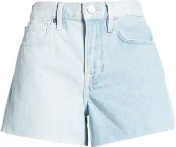 Le Brigette High Waist Raw Edge Denim Shorts | Nordstrom