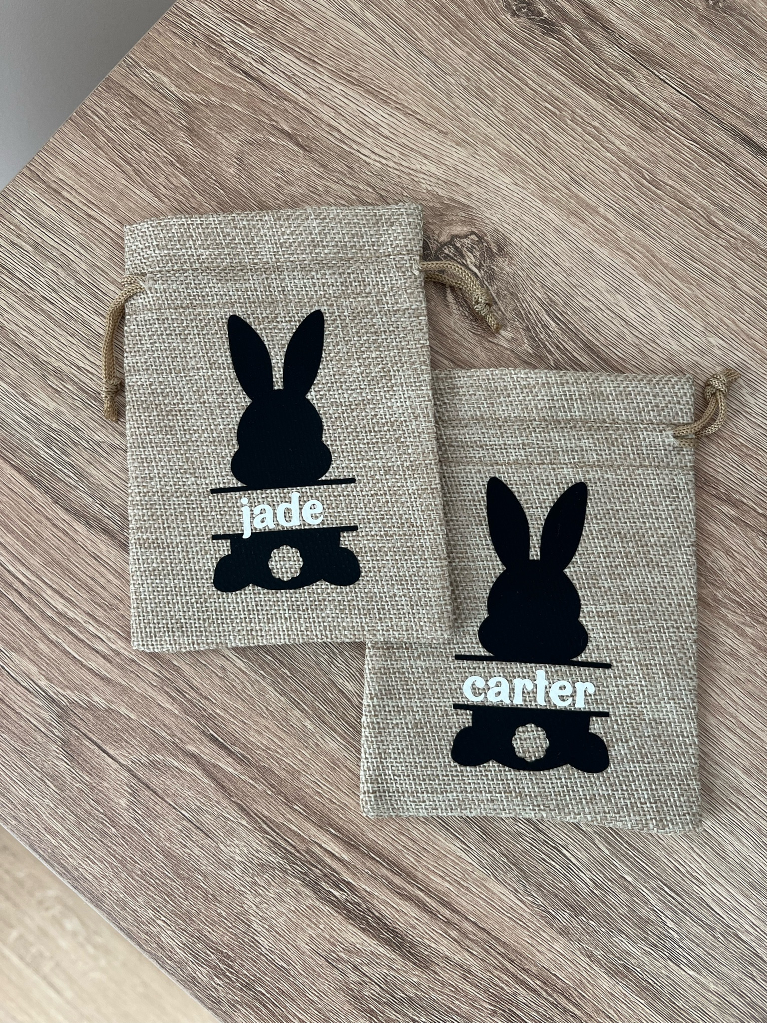 E A S T E R / how cute are these personalized drawstring bunny bags?! I cannot wait to add these to the kids Easter baskets this year. Only $4 & free shipping in Canada 🙌🏻

I chose black for the primary color, white for the secondary, & asked for all lowercase because I ♥️ the symmetry ☺️

#LTKkids #LTKfamily #LTKSeasonal