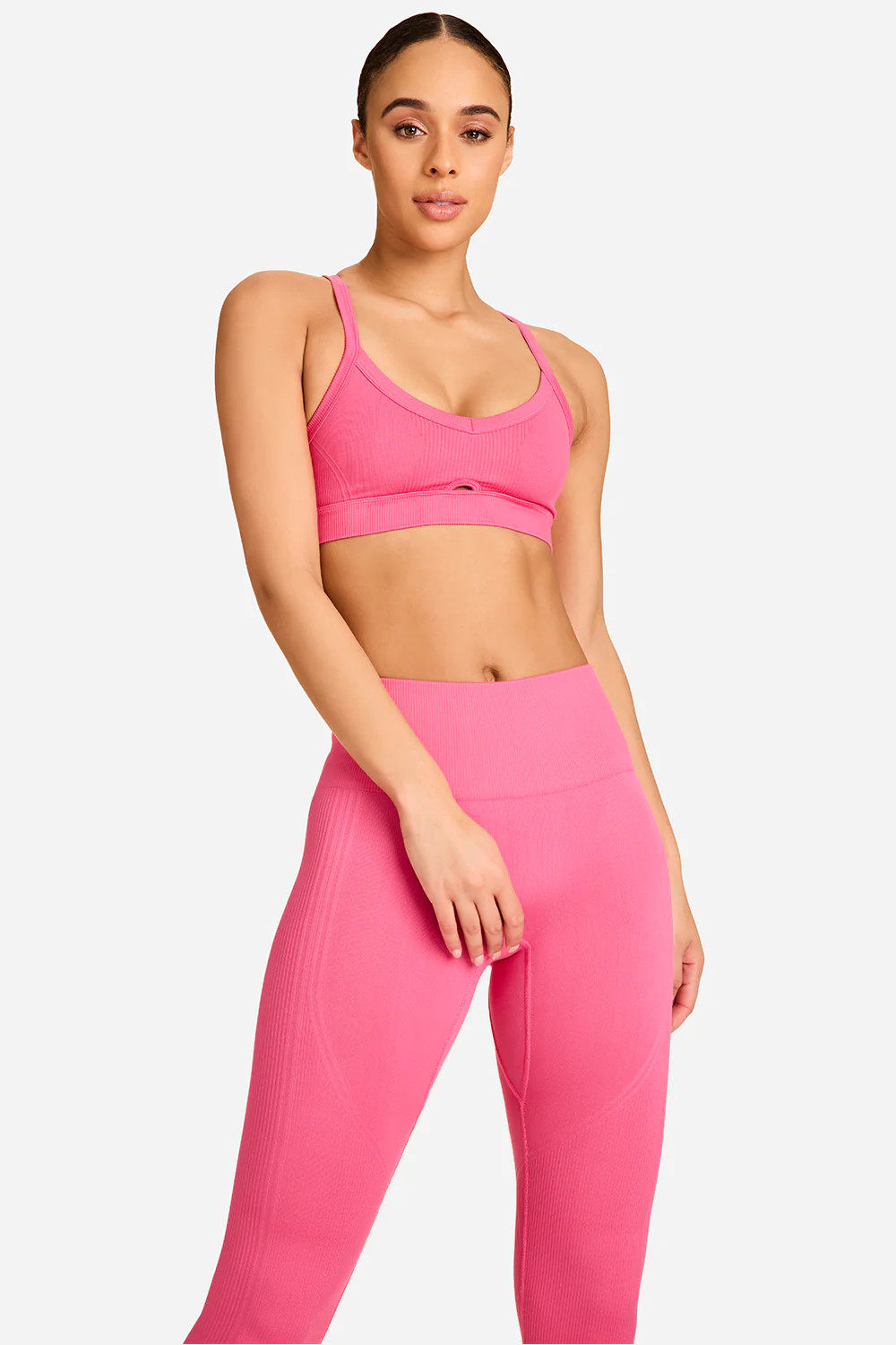 Barre Cami Bra - Pink Seamless Bra | Lounge Sports Bra | Alala | Alala