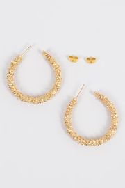 Shimmer Gold Hoops | AMUSE Collection