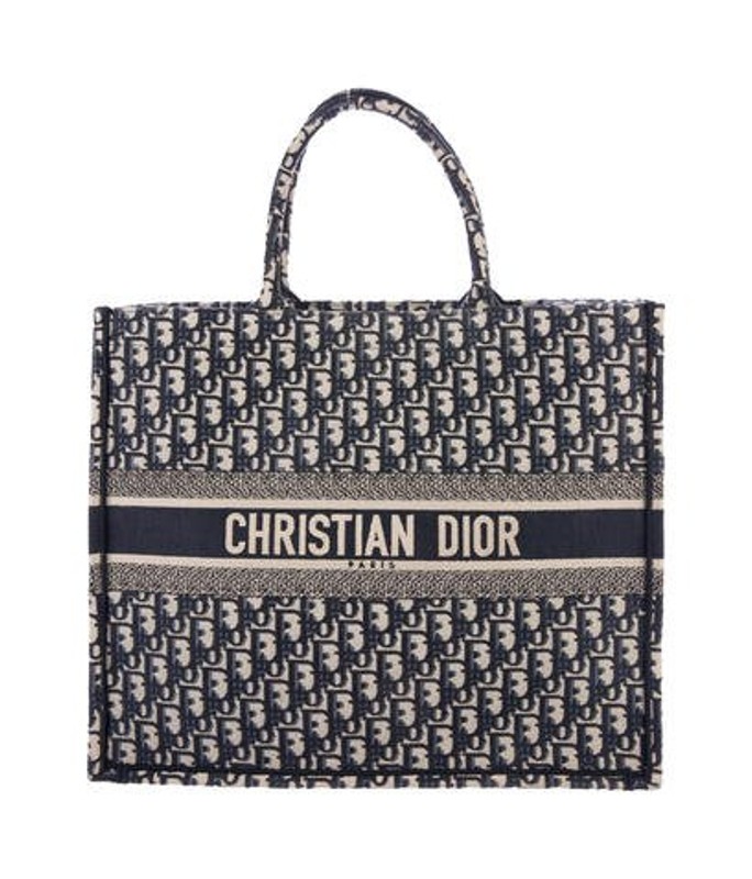 Christian Dior 2018 Oblique Book Tote Navy Christian Dior 2018 Oblique Book Tote | The RealReal