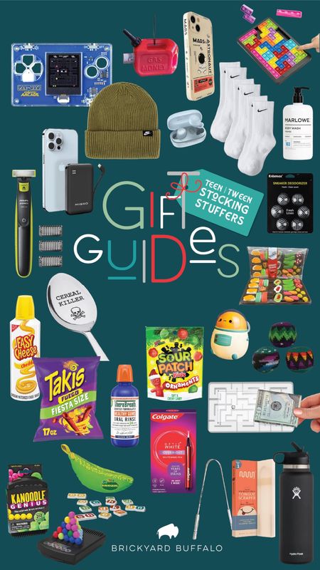 Make their Christmas merry and bright with our curated stocking stuffer guide! Find fantastic treats, cool phone accessories, games, and cozy socks – just what every teen and tween boy wishes for this holiday season! 

#HolidayGifts #

#LTKGiftGuide #LTKkids #LTKHoliday