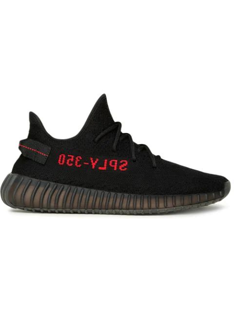Yeezy Boost 350 V2 "Black/Red" sneakers | Farfetch (US)