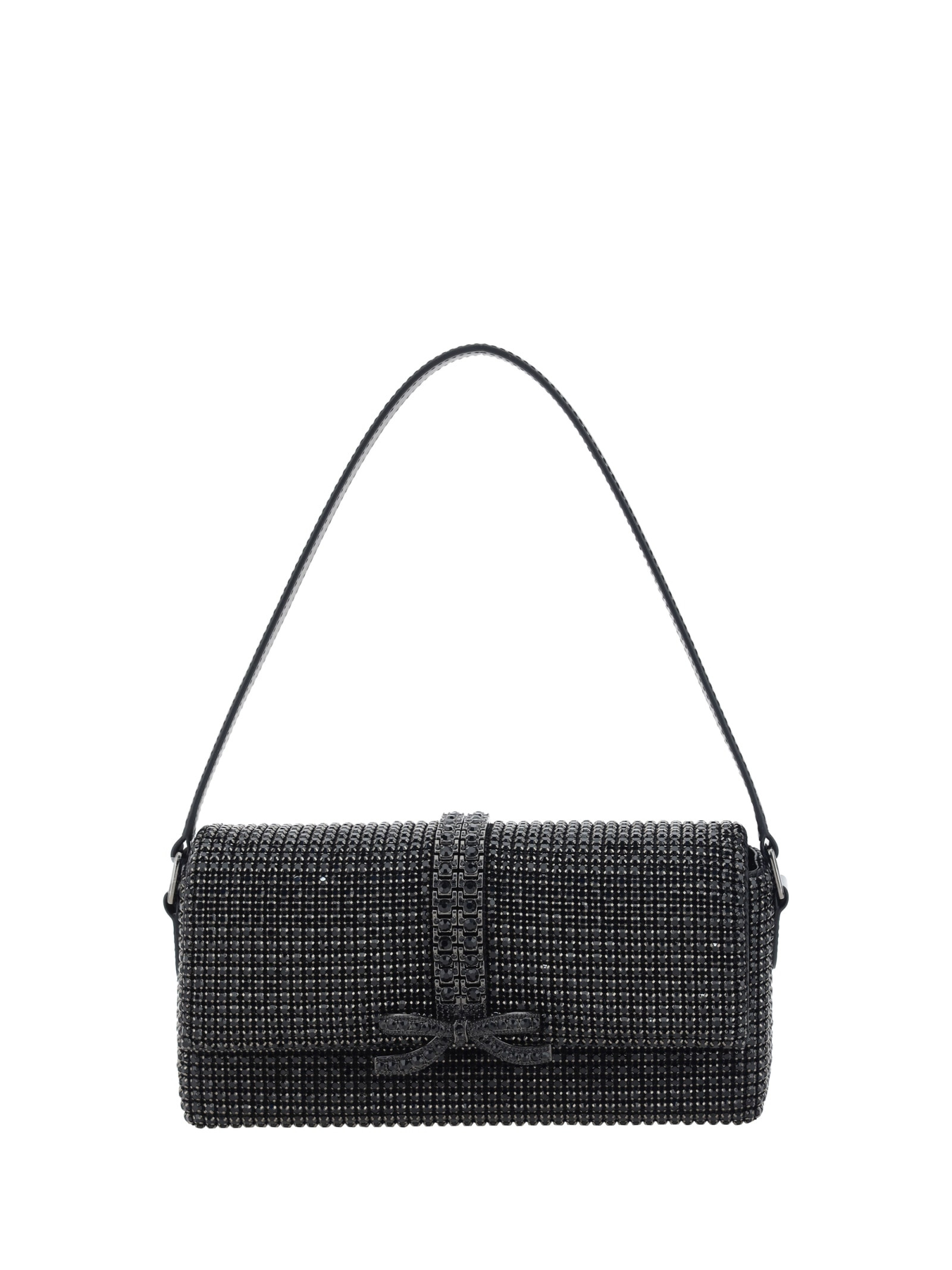 self-portrait Strass Baguette Shoulder Bag | Italist.com US