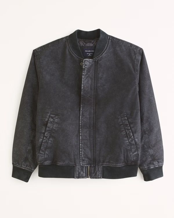 Men's Workwear Bomber Jacket | Men's Coats & Jackets | Abercrombie.com | Abercrombie & Fitch (US)