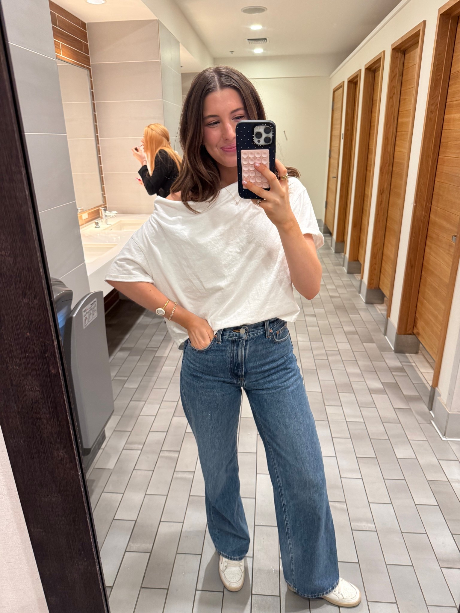 OOTD! 🤍 Love this @nuuds off the shoulder t shirt

#LTKgrwm #LTKSeasonal #LTKootd