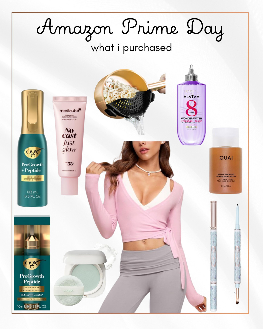 What I got from the Amazon Prime Day sale!

ltkseasonal / Amazon / Amazon prime day / prime day / Amazon finds / prime day finds / Amazon prime day finds / sale/ sale alert / Amazon sale / hair care / hair treatment / kitchen / cookware / medicube /ogx / ouai / clarifying shampoo / hair bonding treatment / balletcore / ballet wrap / cooking tools / makeup / eyeliner / flower knows / laneige / setting powder / hair gloss / haircare / beauty  

 #LTKHome #LTKSaleAlert #LTKBeauty