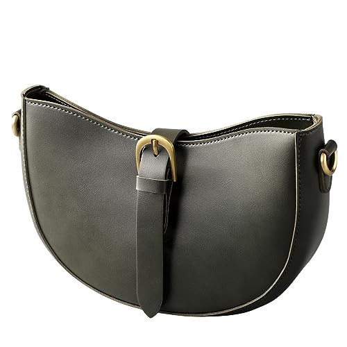 Vegan Leather Vintage Shoulder Bag For Women (Green) | Amazon (US)