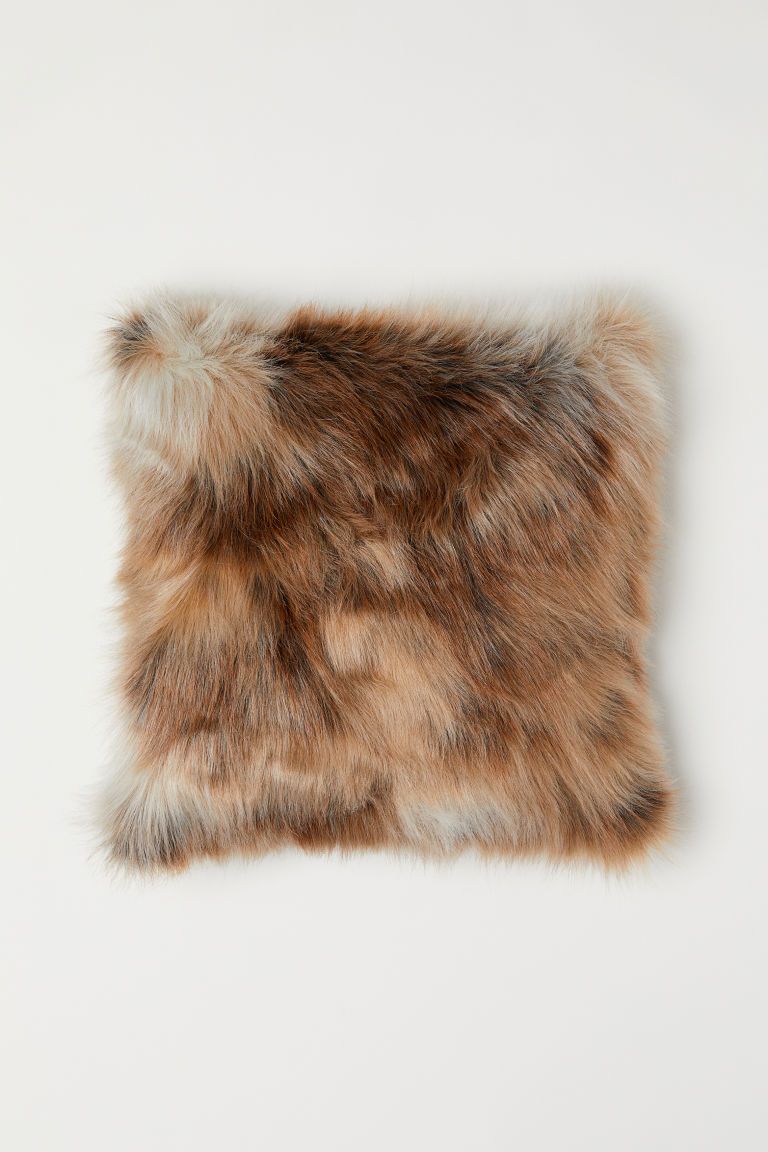 H & M - Faux Fur Cushion Cover - Beige | H&M (US + CA)