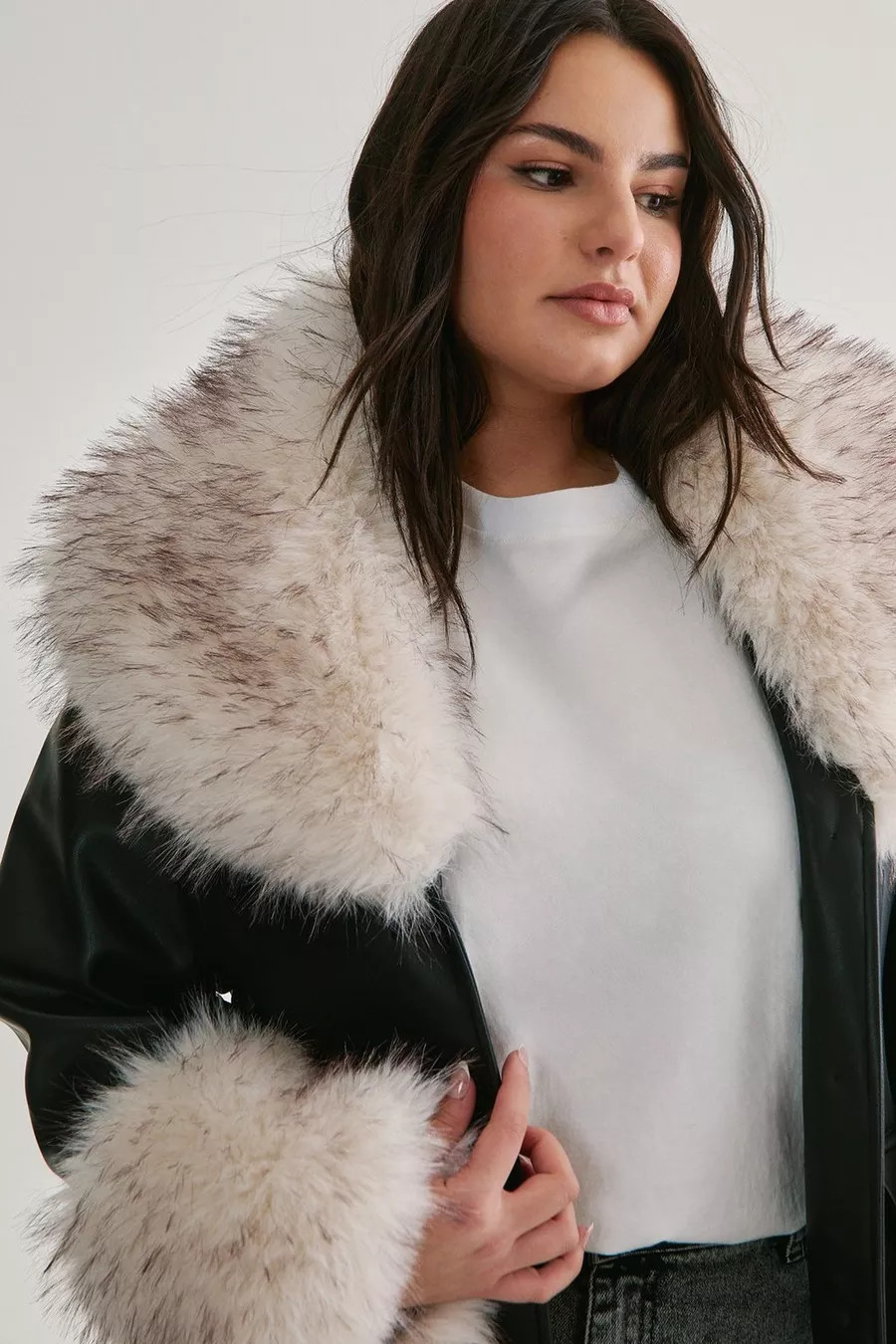Plus Plush Tipped Fur Maxi Penny Lane | Nasty Gal US