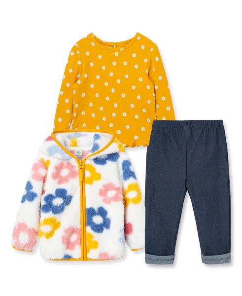 Floral Sherpa Toddler Jacket Set | Little Me