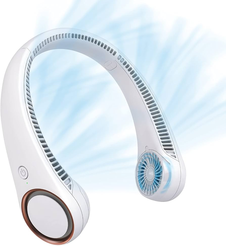 CIVPOWER Neck Fan: Portable Personal Neck Cooling Rechargeable Bladeless Fan - Hands Free 3 Speed... | Amazon (US)