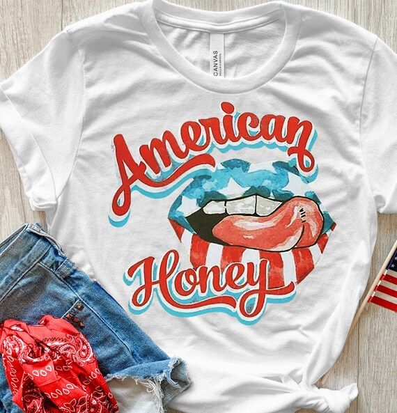 American honey shirt , retro 4th of july tee, usa shirt, drinking t shirt, Independence day tee, ... | Etsy (US)