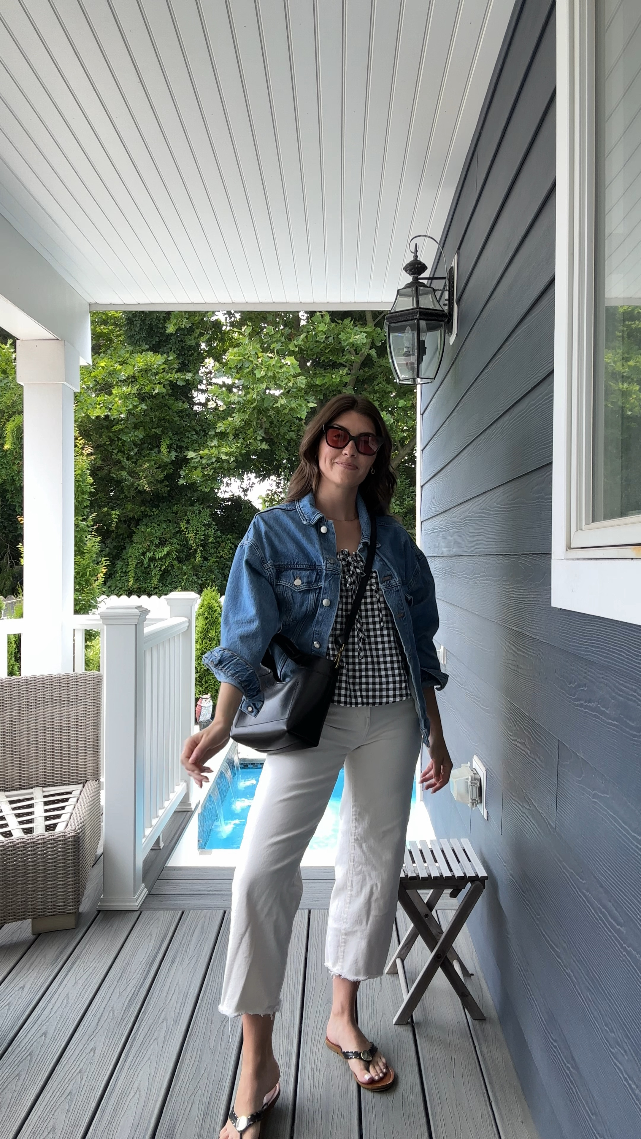 Summer vacation outfit of the day 🤍

White jeans, summer outfit, vacation outfit, Jean jacket, Amazon finds, Madewell jeans, Amazon tops 



#LTKVideo #LTKSeasonal #LTKtravel