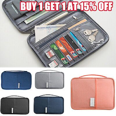 Family Travel Organiser Tickets Wallet Pouch Holder Passport Document RFID Cards  | eBay | eBay US