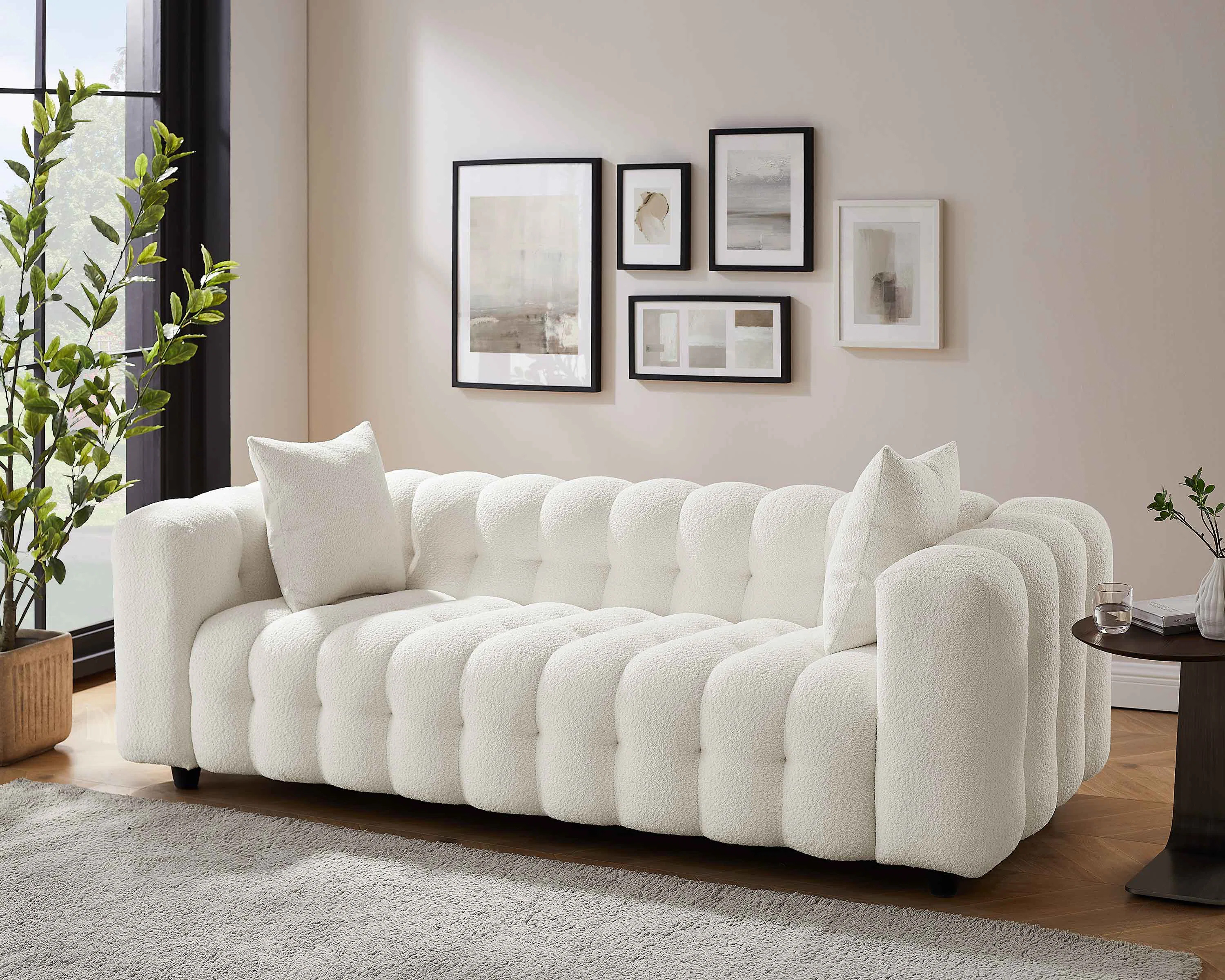 Lavance MINIMORE Modern 89.4'' Square Arms Chesterfield Sofa | Wayfair North America