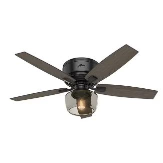 52" LED Bennett Low Profile Ceiling Fan with Remote (Includes Light Bulb) - Hunter | Target