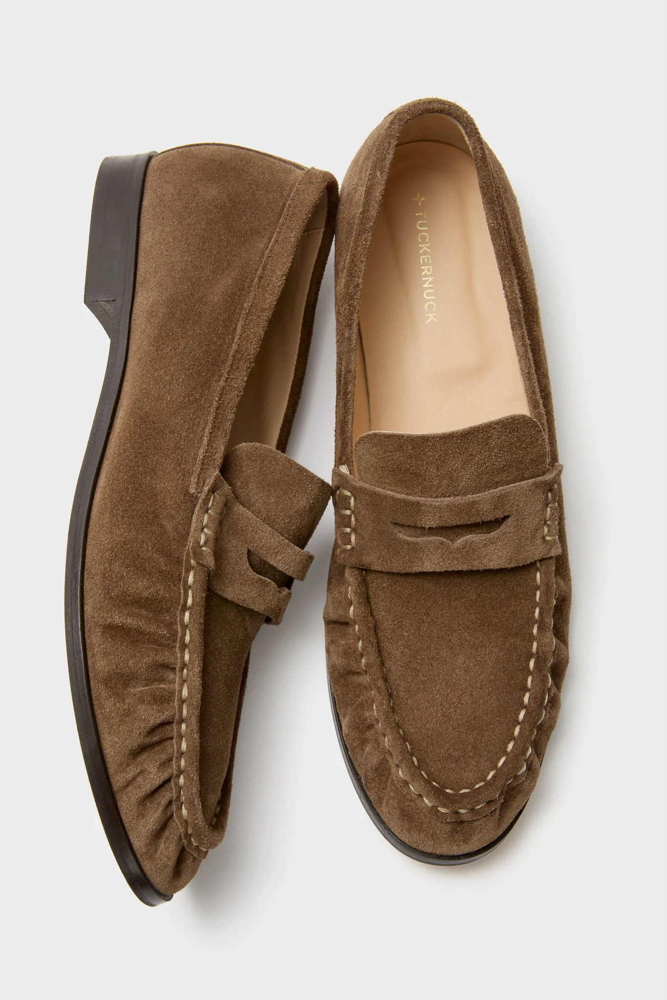Mocha Suede Vivian Loafers | Tuckernuck (US)