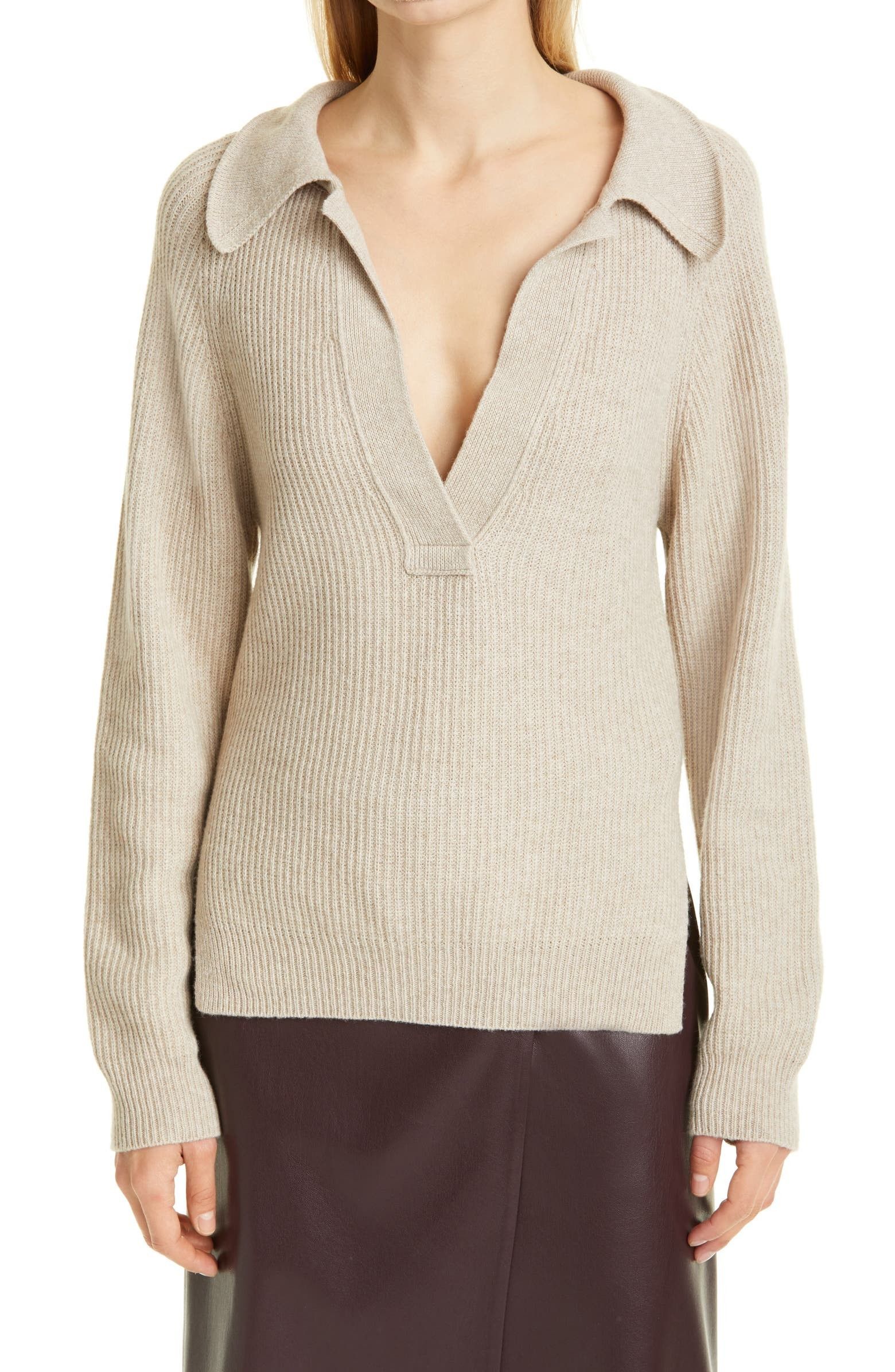 Bambi Polo Neck Ribbed Sweater | Nordstrom